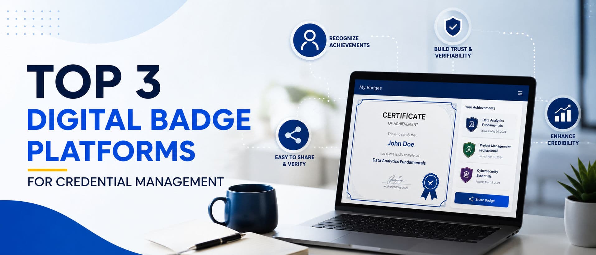 Top 3 Digital Badge Platforms for Credential Management
